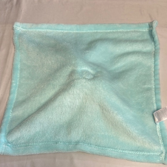 Cutie Pie Plush Baby lovely security Blanket in Aqua - Picture 4 of 4